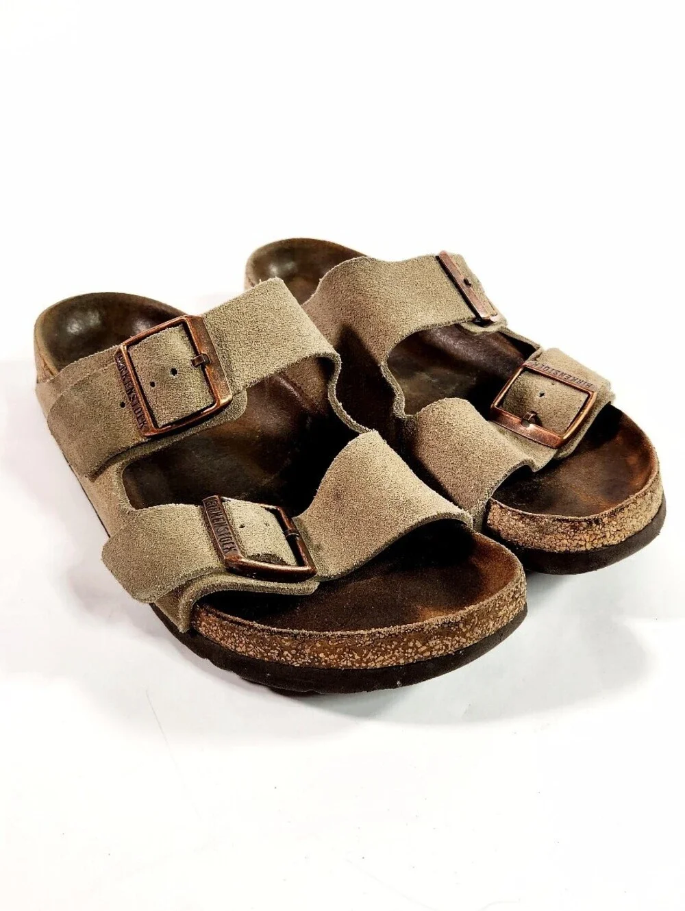 Birkenstock Suede Leather Two-Strap Sandals
